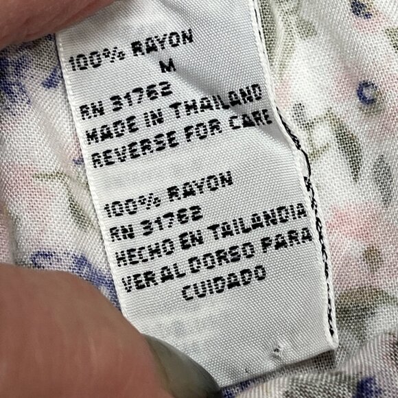 Vintage Knit & Pearl Skirt Womens M White Purple Floral Maxi Cottagecore Western - Picture 7 of 8